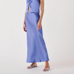 Reformation Beba Silk Skirt in Jacaranda